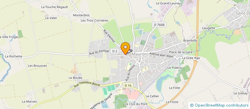 localisation de l'entreprise MONSIEUR BERTRAND BRIERO  MAURON