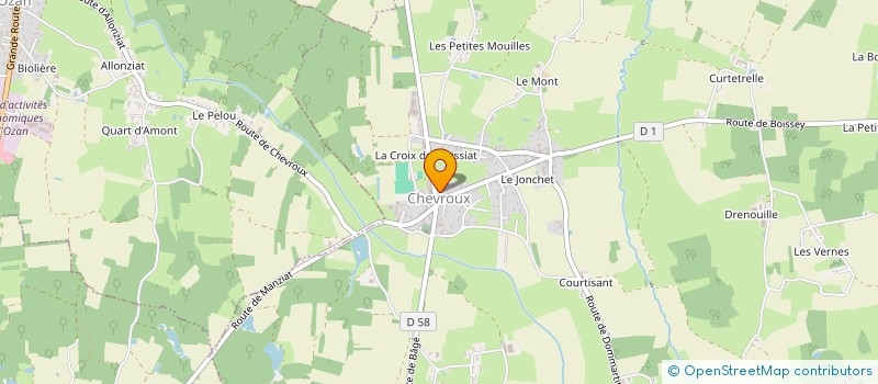 localisation de l'entreprise MONSIEUR BERTRAND BROYER  CHEVROUX