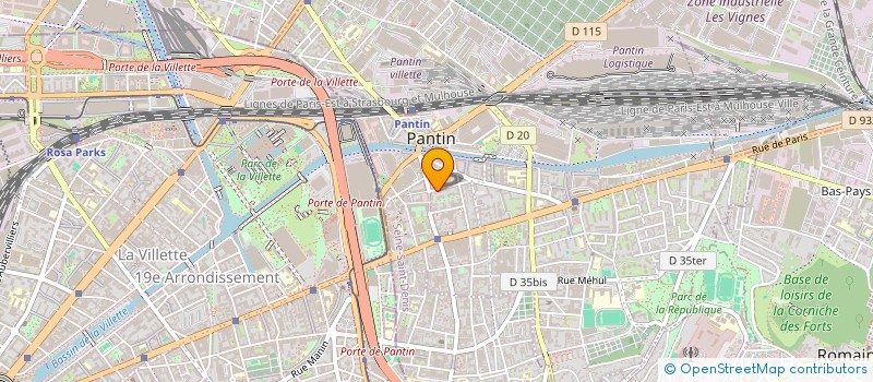 localisation de l'entreprise MONSIEUR BERTRAND BRUANDET  PANTIN