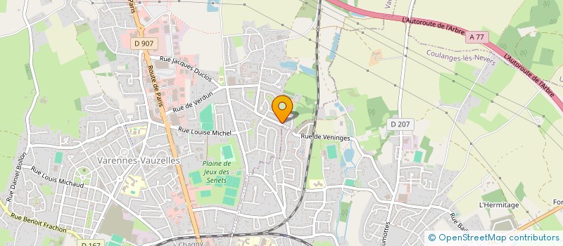 localisation de l'entreprise MONSIEUR BERTRAND BRUET  VARENNES-VAUZELLES