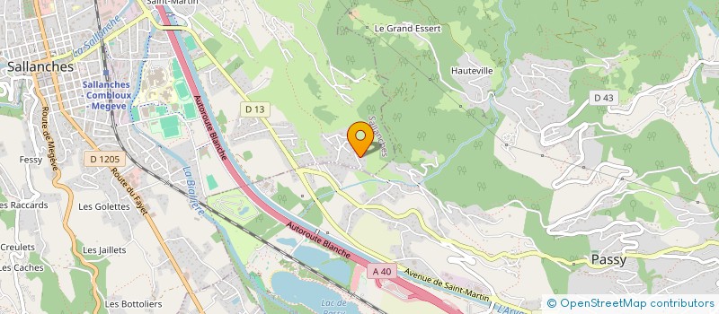 localisation de l'entreprise MONSIEUR BERTRAND BRUN  SALLANCHES