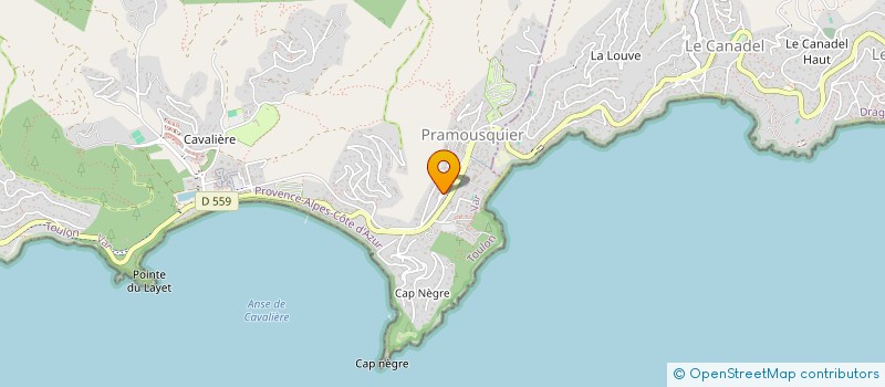 localisation de l'entreprise MONSIEUR BERTRAND BUIRETTE  LE LAVANDOU