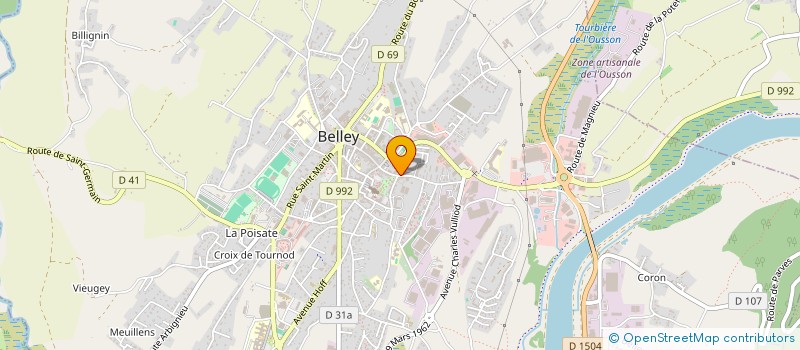 localisation de l'entreprise MONSIEUR BERTRAND BUISSON à BELLEY