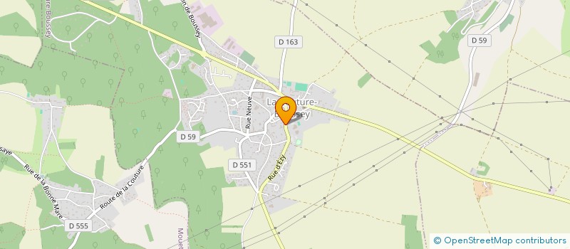 localisation de l'entreprise MONSIEUR BERTRAND BUSSY  LA COUTURE-BOUSSEY