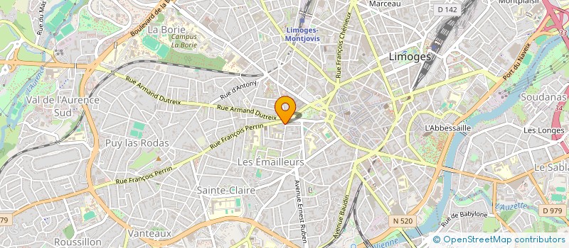 localisation de l'entreprise MONSIEUR BERTRAND CAFFENNE à LIMOGES