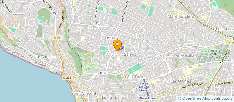 localisation de l'entreprise MONSIEUR BERTRAND CAILLET  LE HAVRE