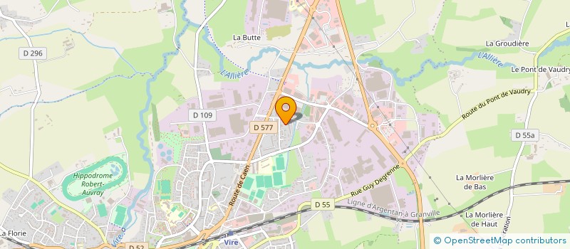 localisation de l'entreprise MONSIEUR BERTRAND CAILLOT à VIRE-NORMANDIE