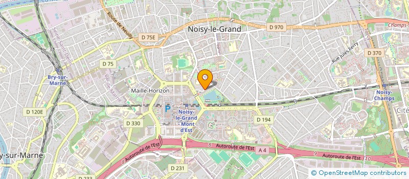 localisation de l'entreprise MONSIEUR BERTRAND CAMBUS à NOISY-LE-GRAND