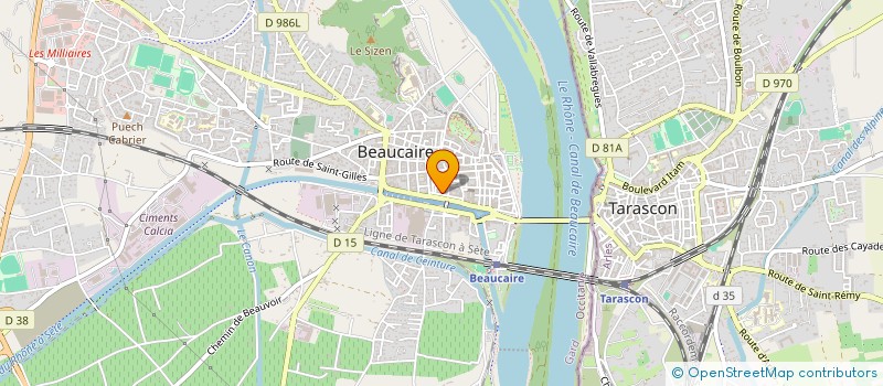 localisation de l'entreprise MONSIEUR BERTRAND CANIVEZ  BEAUCAIRE