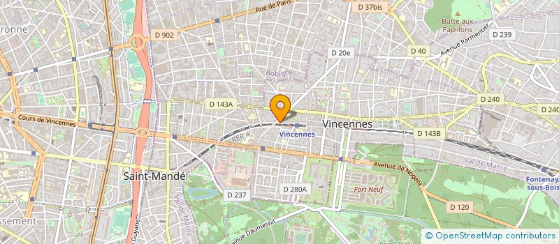 localisation de l'entreprise MONSIEUR BERTRAND CAPPE  VINCENNES