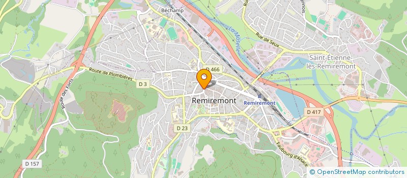 localisation de l'entreprise MONSIEUR BERTRAND CAPUS à REMIREMONT