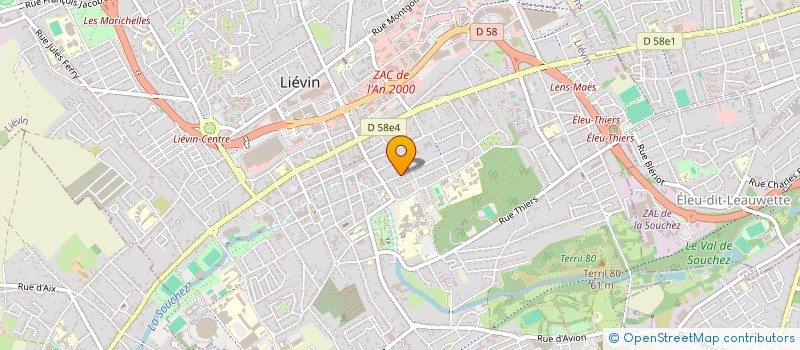 localisation de l'entreprise MONSIEUR BERTRAND CARDON  LIEVIN