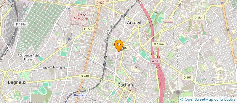 localisation de l'entreprise MONSIEUR BERTRAND CARIOU à ARCUEIL