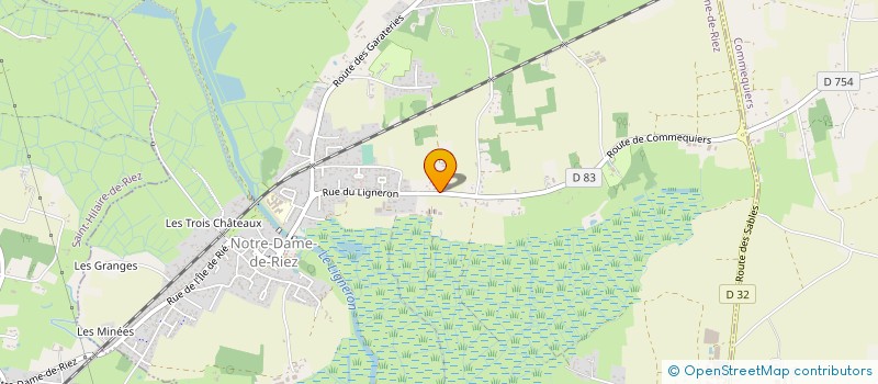 localisation de l'entreprise MONSIEUR BERTRAND CARPENTIER à NOTRE-DAME-DE-RIEZ