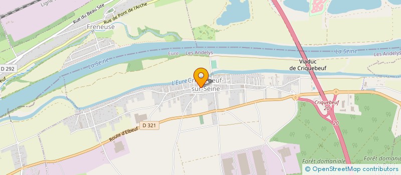 localisation de l'entreprise MONSIEUR BERTRAND CARPENTIER  CRIQUEBEUF-SUR-SEINE