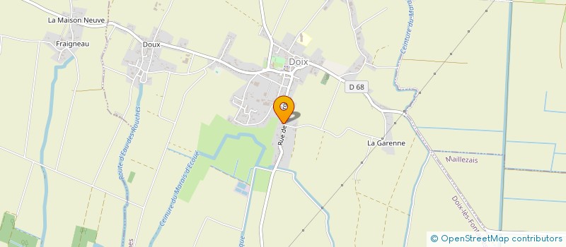 localisation de l'entreprise MONSIEUR BERTRAND CARRE  DOIX LES FONTAINES