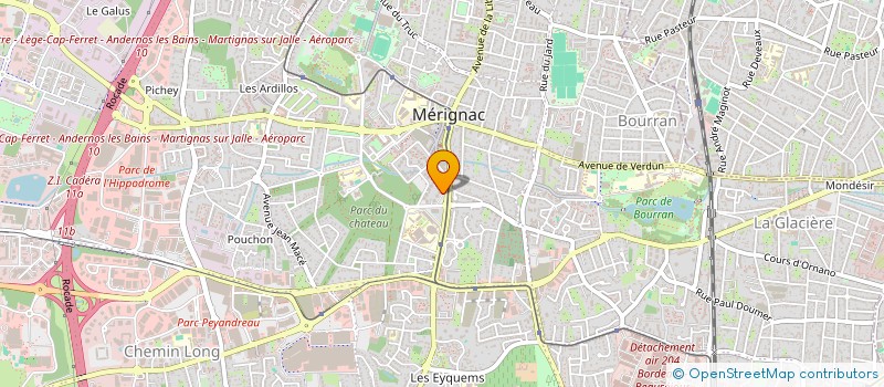 localisation de l'entreprise MONSIEUR BERTRAND CARRE  MERIGNAC