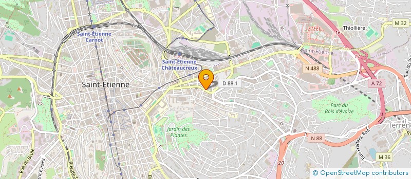 localisation de l'entreprise MONSIEUR BERTRAND CARROT  SAINT-ETIENNE