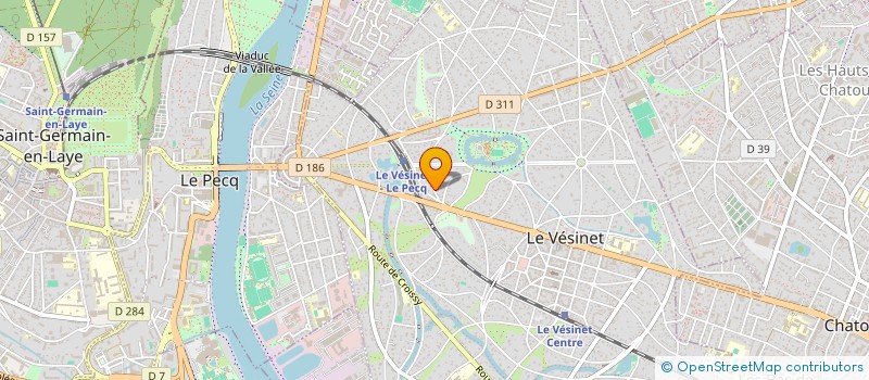 localisation de l'entreprise MONSIEUR BERTRAND CARTIAUX  LE VESINET