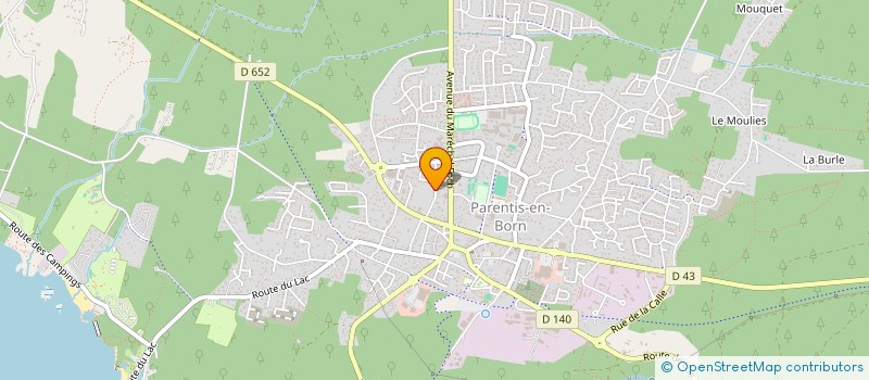 localisation de l'entreprise MONSIEUR BERTRAND CASTAING  PARENTIS-EN-BORN