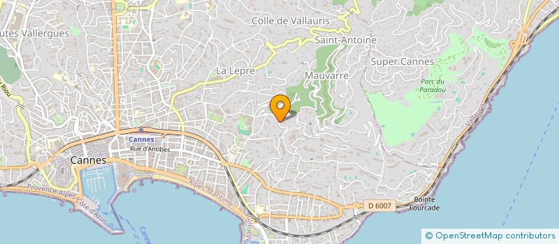 localisation de l'entreprise MONSIEUR BERTRAND CASTILLON  CANNES