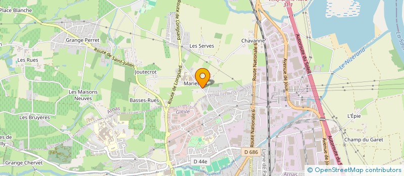 localisation de l'entreprise MONSIEUR BERTRAND CATTIN à ARNAS