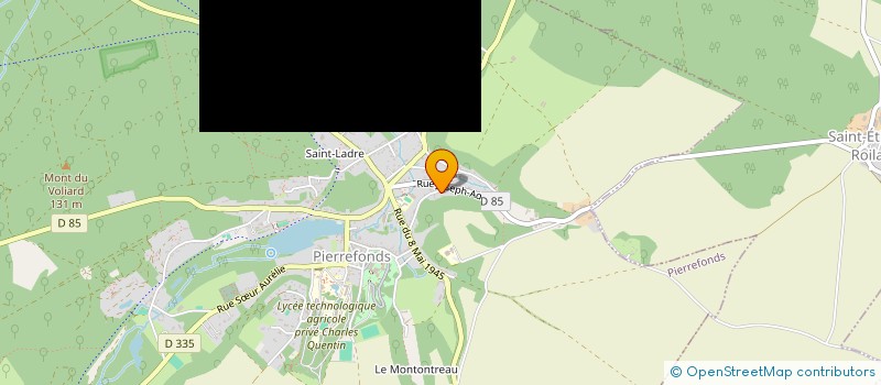 localisation de l'entreprise MONSIEUR BERTRAND CAZE  PIERREFONDS