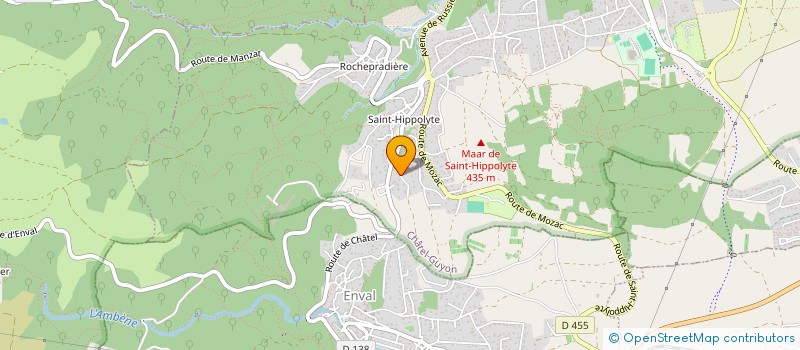 localisation de l'entreprise MONSIEUR BERTRAND CELLIER  CHATEL-GUYON