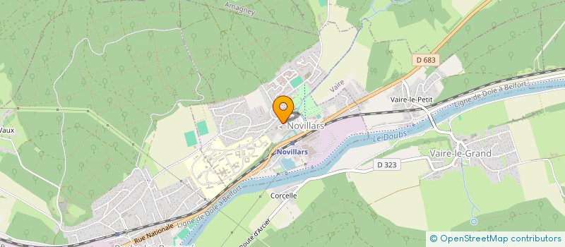 localisation de l'entreprise MONSIEUR BERTRAND CHALMIN  NOVILLARS