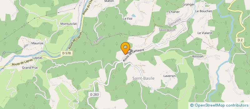 localisation de l'entreprise MONSIEUR BERTRAND CHALVET à SAINT-BASILE