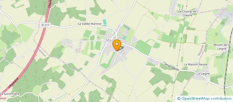 localisation de l'entreprise MONSIEUR BERTRAND CHARAIX  MAZERAY