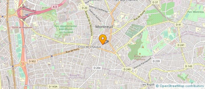 localisation de l'entreprise MONSIEUR BERTRAND CHARLIAC à MONTREUIL