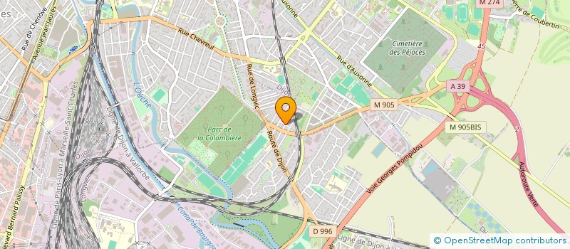 localisation de l'entreprise MONSIEUR BERTRAND CHARTIER  LONGVIC