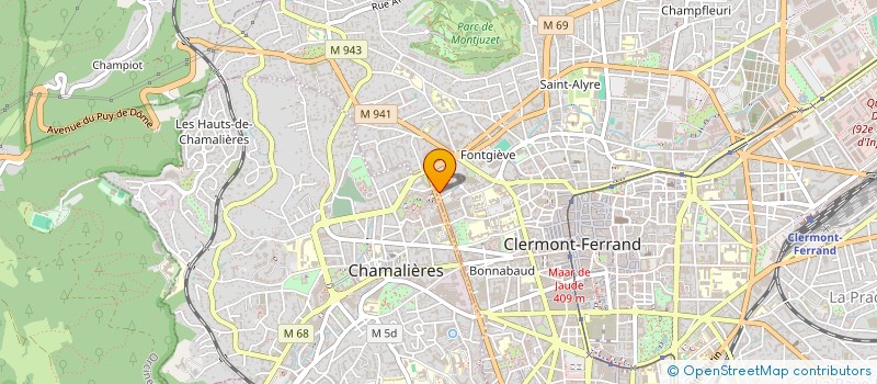 localisation de l'entreprise MONSIEUR BERTRAND CHAUTARD  RIOM