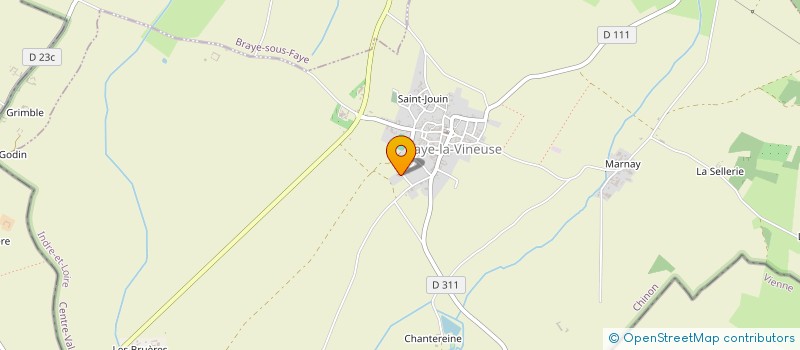 localisation de l'entreprise MONSIEUR BERTRAND CHAUVEAU à FAYE-LA-VINEUSE