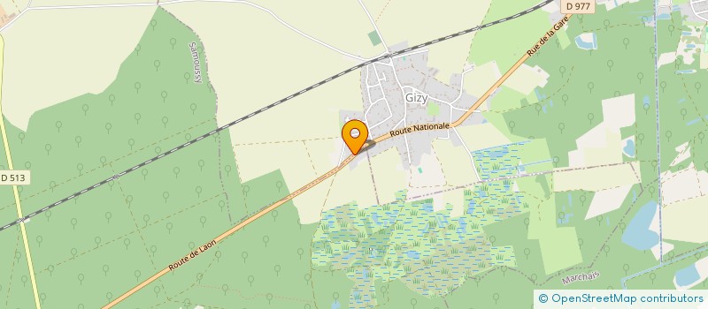 localisation de l'entreprise MONSIEUR BERTRAND CHEPIED  GIZY