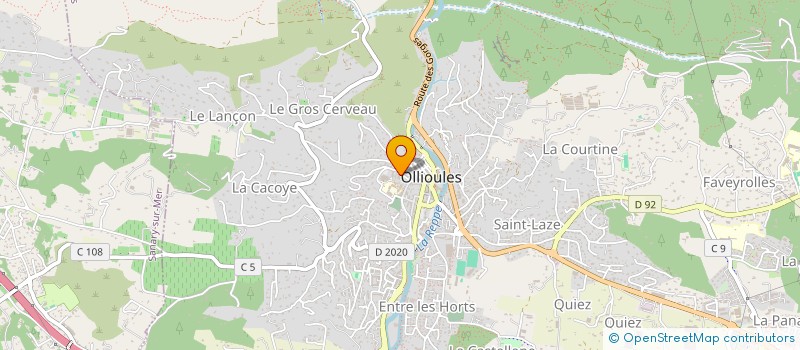 localisation de l'entreprise MONSIEUR BERTRAND CHESSE  OLLIOULES