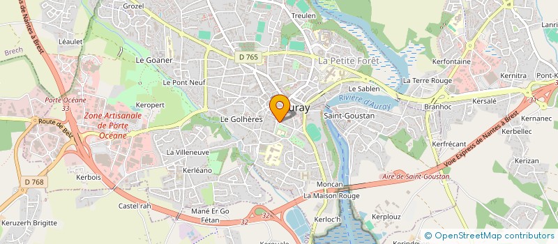 localisation de l'entreprise MONSIEUR BERTRAND CHOLLET à AURAY