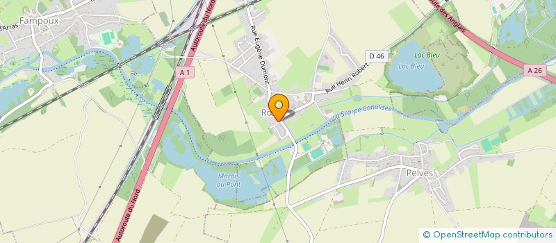 localisation de l'entreprise MONSIEUR BERTRAND CHRETIEN  RUX