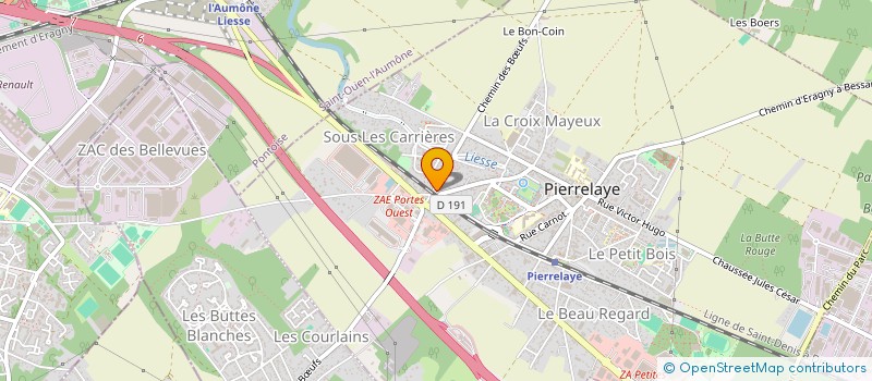 localisation de l'entreprise MONSIEUR BERTRAND CHRISOSTOME BONDODET  PIERRELAYE