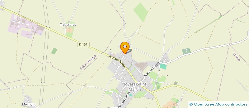 localisation de l'entreprise MONSIEUR BERTRAND CLEMENT  NOYERS-SAINT-MARTIN