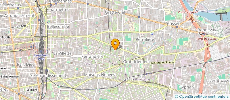 localisation de l'entreprise MONSIEUR BERTRAND CLERC  VILLEURBANNE