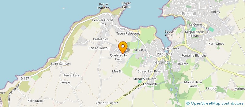 localisation de l'entreprise MONSIEUR BERTRAND COFFIN  LANDUNVEZ