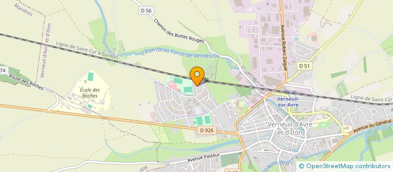 localisation de l'entreprise MONSIEUR BERTRAND COLANGE  VERNEUIL D'AVRE ET D'ITON