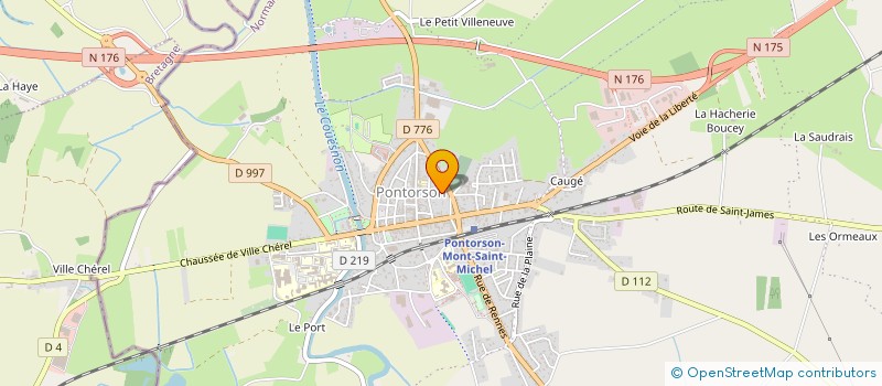 localisation de l'entreprise MONSIEUR BERTRAND COLLIN  PONTORSON