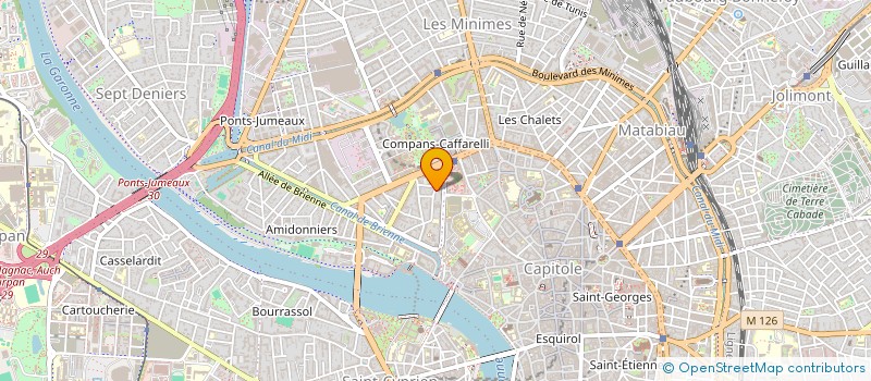 localisation de l'entreprise MONSIEUR BERTRAND COMBES  TOULOUSE