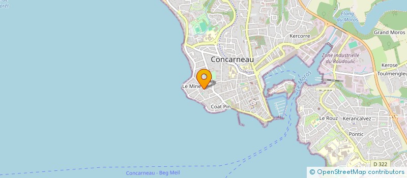 localisation de l'entreprise MONSIEUR BERTRAND CORRE  CONCARNEAU