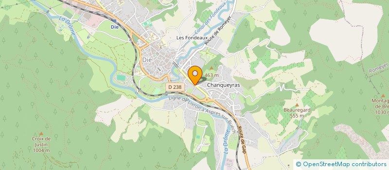 localisation de l'entreprise MONSIEUR BERTRAND CORROENNE  DIE