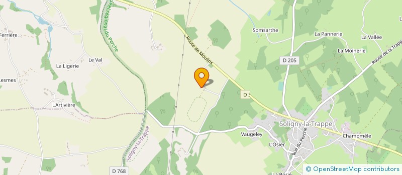 localisation de l'entreprise MONSIEUR BERTRAND CORTYL à SOLIGNY-LA-TRAPPE