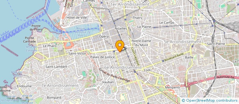 localisation de l'entreprise MONSIEUR BERTRAND COSTE  MARSEILLE